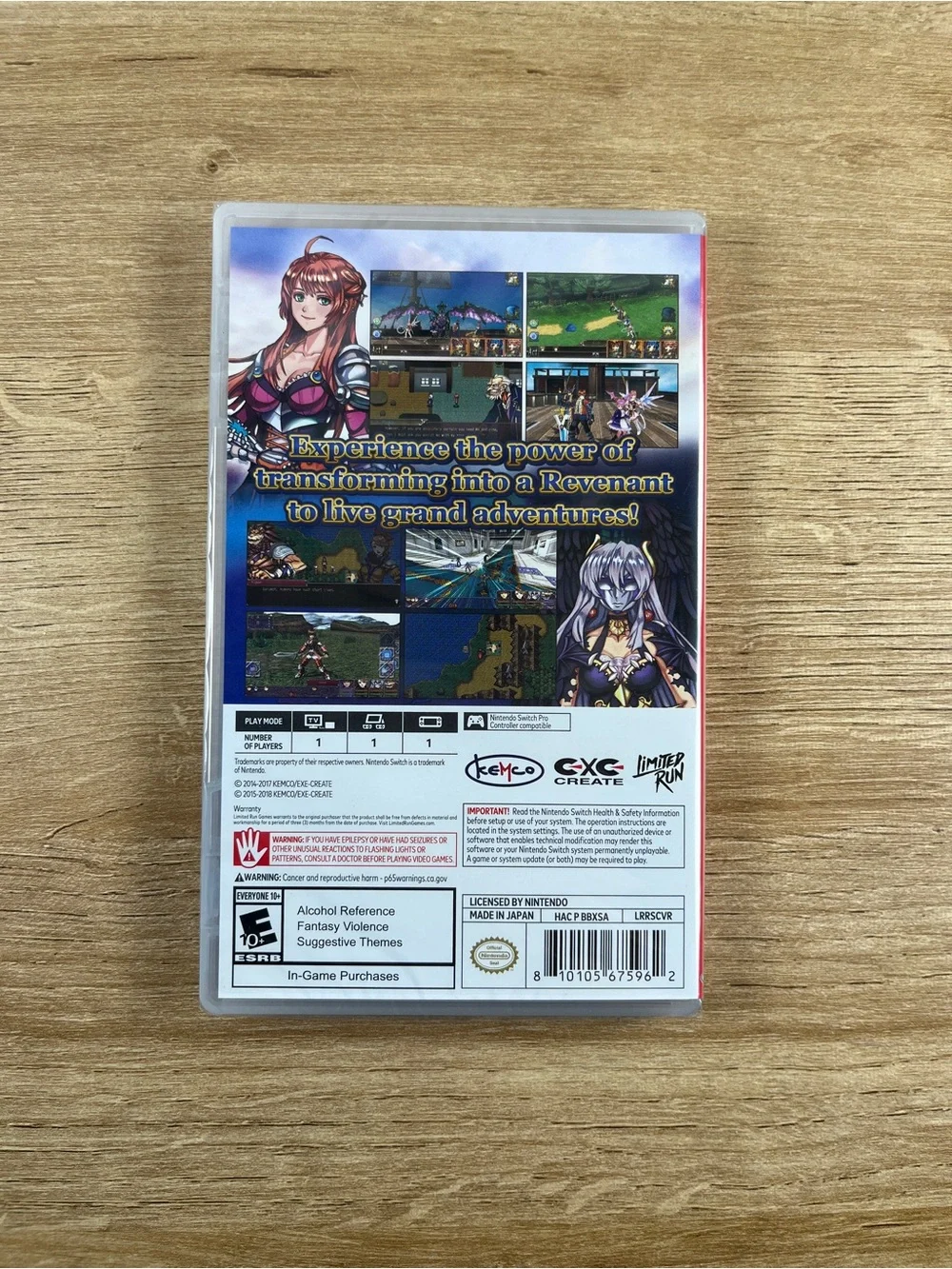 Revenant Saga Revenant Dogma Nintendo Switch Game Limited Run NEW SEALED